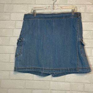 BillBlass Women’s Jean Denim Skort Y2K 90’s piece guc size petite 16